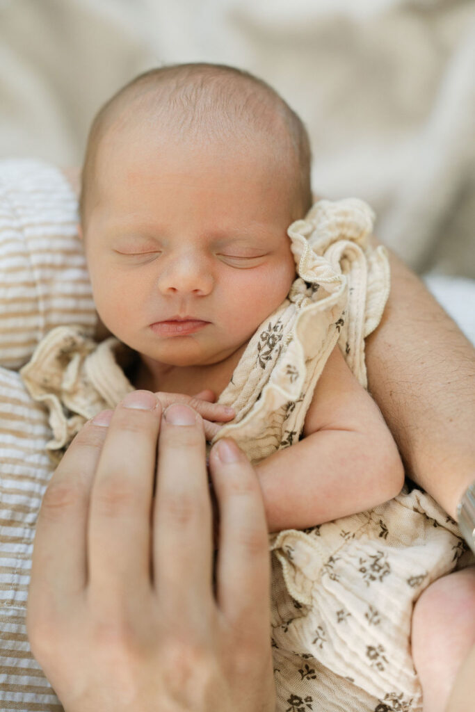 Sleeping newborn baby